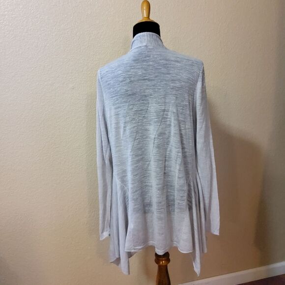 Eileen Fisher Tencel Linen Blend A-Line Long Lightweight Cardigan Sweater XL - Picture 5 of 8